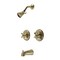 Kingston Brass KB667AX Pressure Balanced Two-Handle Tub and Shower Faucet, Brushed Brass KB667AX - alternate 1